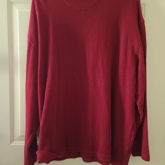 Roundtree & York Men's Red V-Neck Sweater XL - Picture 7 of 8